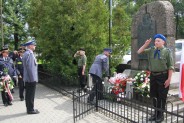 Delegacja Komendy Miejskiej Policji składa hołd obrońcom Kopalni „Michał”