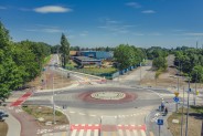 Widok nowego ronda i łącznika od strony ulicy Oświęcimskiej.