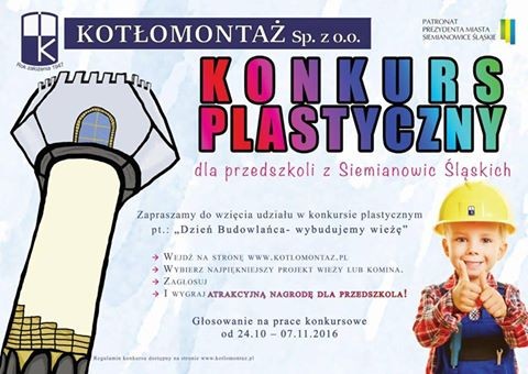 Plakat informujący o konkursie