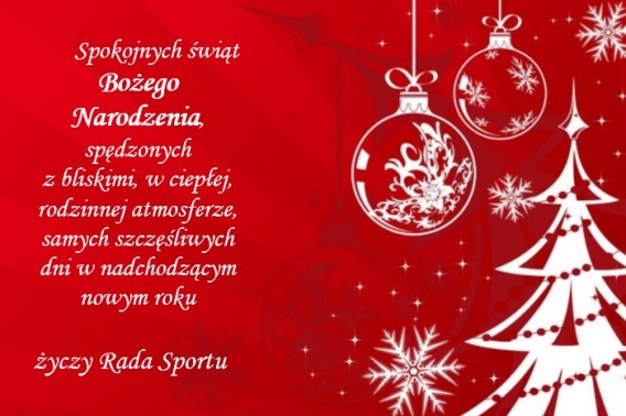 Życzenia od Rady Sportu