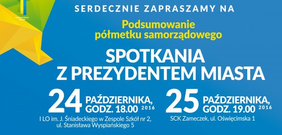 Plakat "Podsumowanie półmetku samorządowego"