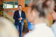 Nagrodzeni przez prezydenta miasta uczniowie siemianowickich szkół.