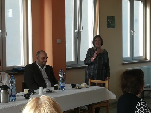 Prezes Irena Paliwoda w okolicznościowej przemowie.