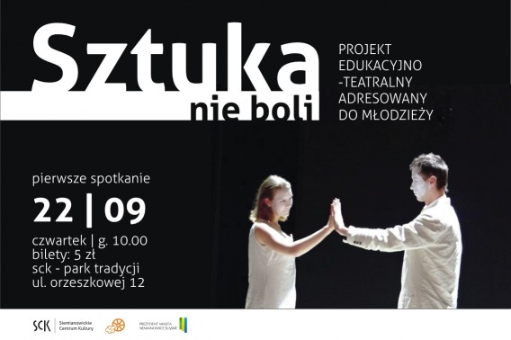 Projekt "sztuka nie boli" - plakat