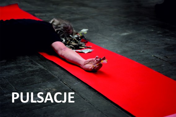 Plakat wystawy "Pulsacje"