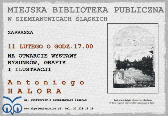 Wystawa prac Antoniego Halora - plakat