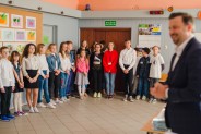Nagrodzeni przez prezydenta miasta uczniowie siemianowickich szkół.