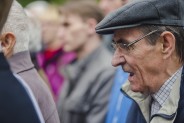 Odsłonięcie posągu św. Floriana na plantach przy kościele św. Antoniego.