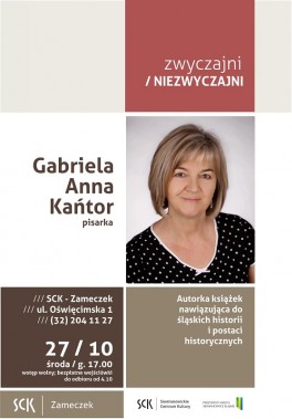 Plakat podzielony na 8 pól brązowo szaro białe w bordowym wpisany tytuł po prawej stronie zdjęcie…