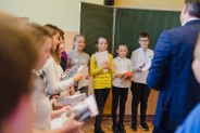 Nagrodzeni przez prezydenta miasta uczniowie siemianowickich szkół.