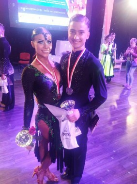 Sarah Przywara i Paweł Labryga - para taneczna z SKT "Flamenco"