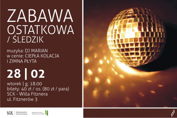 Zabawa ostatkowa - plakat