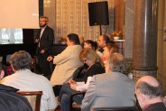 Mieszkańcy miasta podczas spotkania z przedstawicielem firmy Saternus, obecnego właściciela…