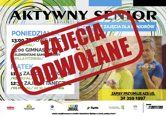 Zajęcia dla Seniorów odwołane