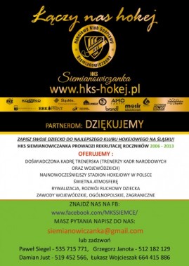 Plakat - Nabór HKS Siemianowiczanki