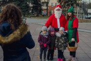 Na siemianowickim Rynku Miejskim pojawił się Święty Mikołaj.