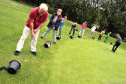 Zajęcia z Akademii Przedsiębiorczości na polu golfowym i sklepie modelarskim.