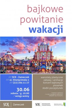 Bajkowe powitanie wakacji - plakat