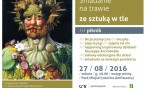 Śniadanie na trawie ze sztuką w tle