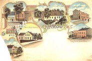Bytków ok. 1910 r. (po lewej u góry: gospoda Marthy Boese z salą widowiskową, obecnie…