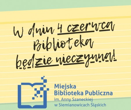 Nieczynna Biblioteka - plakat