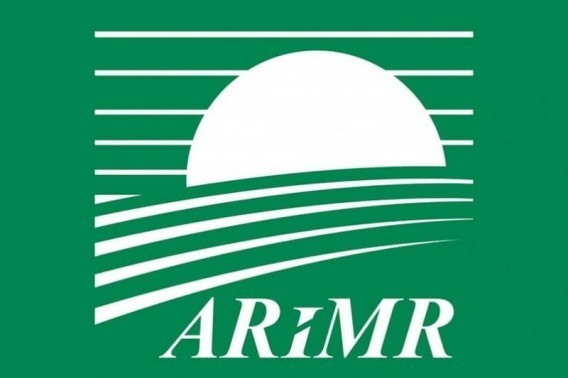 Zielone logo Agencji Restrukturyzacji i Modernizacji Rolnictwa.