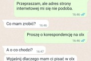 Przykład korespondencji prowadzonej przez oszustów