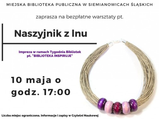 Naszyjnik z lnu - plakat