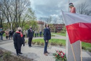 Delegacja władz miasta, z prezydentem Rafałem Piechem, przewodniczącym Rady Miasta Adamem Cebulą…