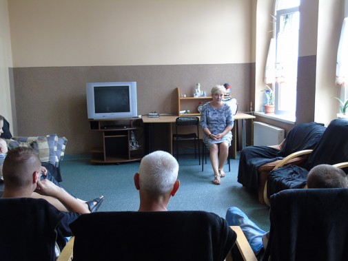 Spotkanie podopiecznych Hostelu OIK z Edytą Monasterską, doradcą zawodowym oraz Wandą Karwel,…