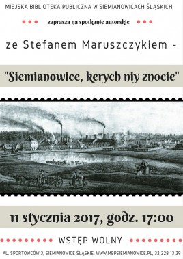 Spotkanie ze Stefanem Maruszczykiem - plakat