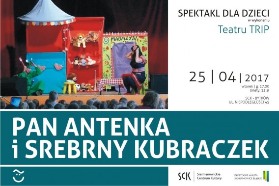 Pan Antenka i srebrny kubraczek - plakat