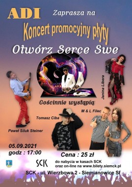 Plakat koncertu promującego płytę