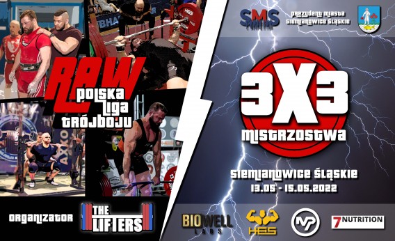 Plakat promujący Ligę 3x3 RAW