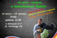Plakat informujący o zajęciach z breakdance'u