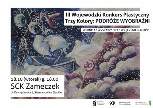 wystawa pokonkursowa TRZY KOLORY - plakat