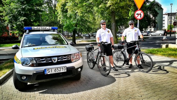 Rowerowy patrol Straży Miejskiej gotowy do działania.