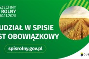 Grafika dotycząca Powszechnego Spisu Rolnego 2020.