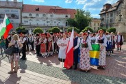 ZPiT Siemianowice podczas korowodu w Timisoarze