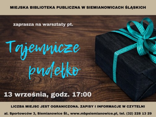 Warsztaty w Bibliotece - plakat