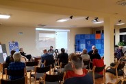 Zdjęcie ze spotkania autorskiego z Leszkiem Naziemcem. Na zdjeciu zaproszony gość, osoba…