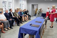 Uroczyste podpisanie umowy dotyczącej współpracy pomiędzy zakładem piekarniczo-cukierniczym…