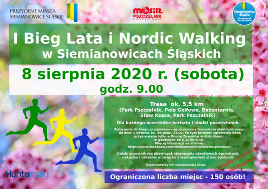 plakat informujący o I Biegu Lata
