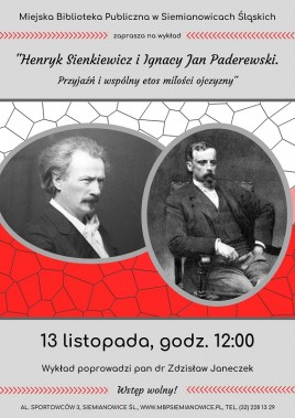 Wykład w Bibliotece - plakat