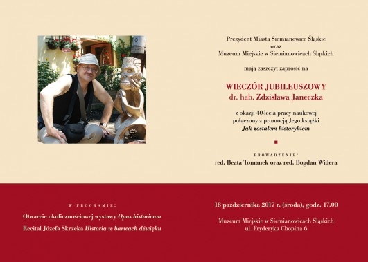 Zaproszenie na spotkanie ze Zdzisławem Janeczkiem