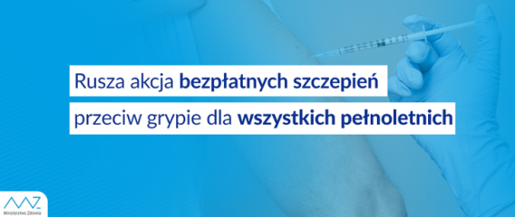 Plakat promujący akcję szczepień