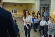 Nagrodzeni przez prezydenta miasta uczniowie siemianowickich szkół.