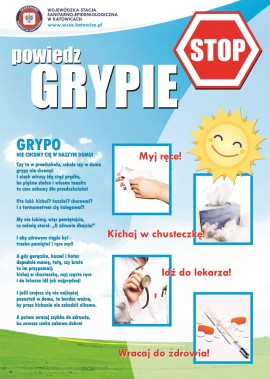 Plakat przeciw grypie