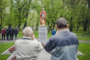 Odsłonięcie posągu św. Floriana na plantach przy kościele św. Antoniego.