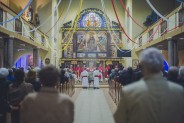 Odsłonięcie posągu św. Floriana na plantach przy kościele św. Antoniego.